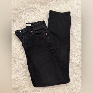 ZARA high waisted straight leg jeans